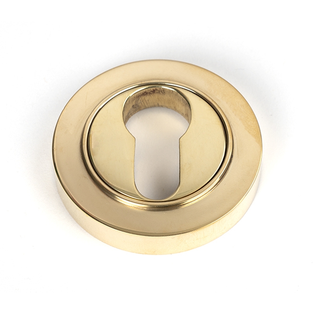 50592 • 53mm • Polished Brass • From The Anvil Round Euro Escutcheon [Plain]