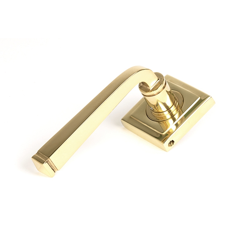 50602 • 53mm • Polished Brass • From The Anvil Avon Round Levers [Square]