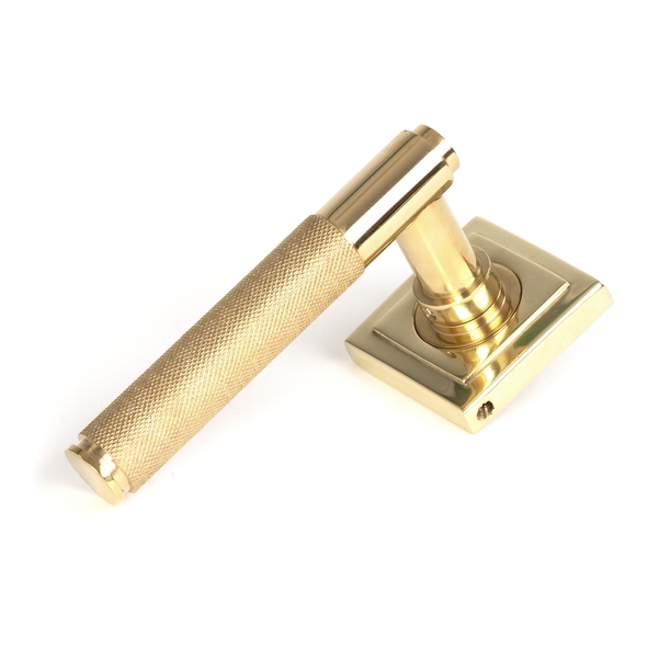 50611 � 53 x 53 x 8mm � Polished Brass � From The Anvil Brompton Lever On Rose [Square]