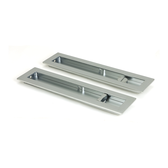 50643 � 250mm � Satin Chrome � From The Anvil Plain Rectangular Pull - Privacy Set