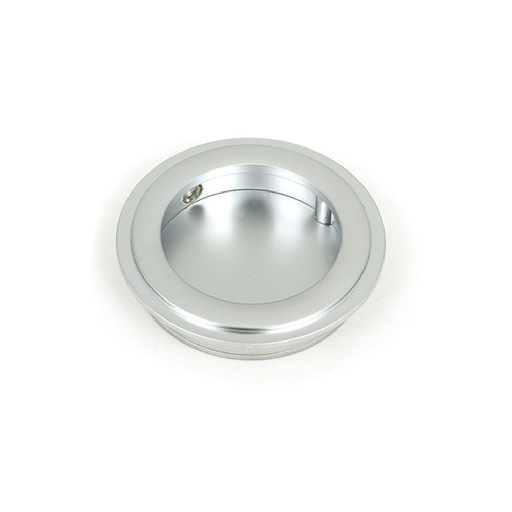 50644 • 60mm • Satin Chrome • From The Anvil Art Deco Round Pull