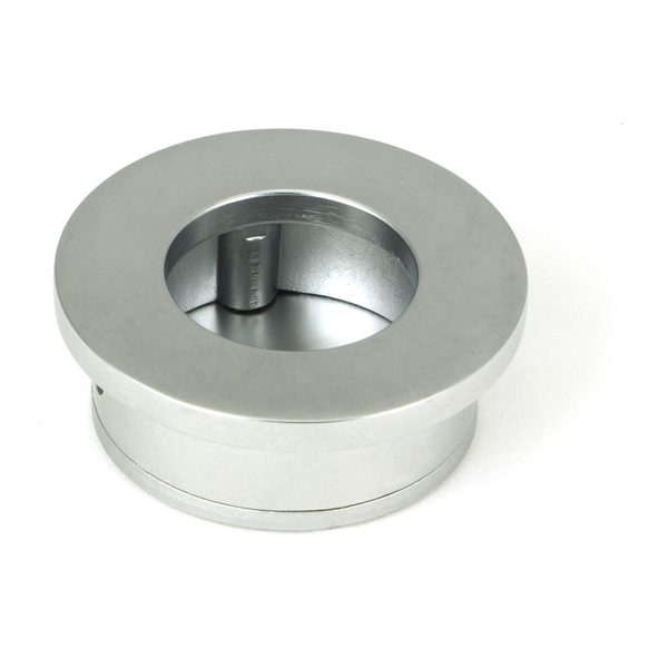 50653 � 34mm � Satin Chrome � From The Anvil Round Finger Edge Pull