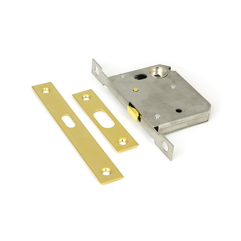 50661  145mm  PVD Brass  From The Anvil PVD Sliding Door Lock