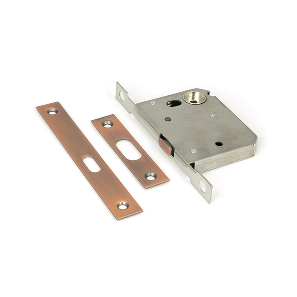 50664 • 145mm • Polished Bronze • From The Anvil Sliding Door Lock