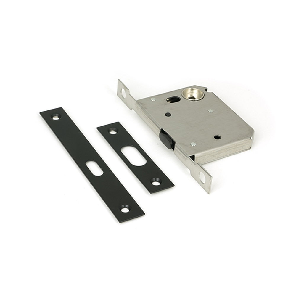 50665  145mm  Matt Black  From The Anvil Sliding Door Lock