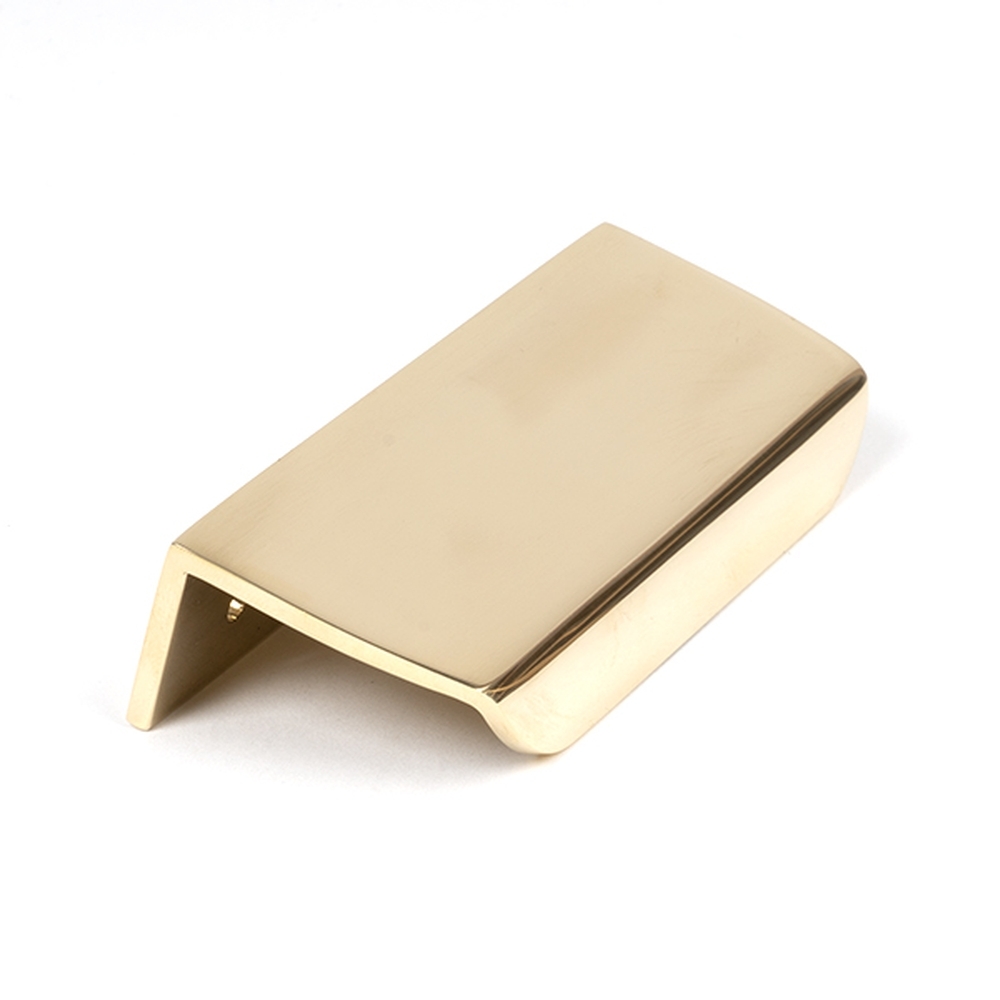 50678  100mm  Polished Brass  From The Anvil Moore Edge Pull