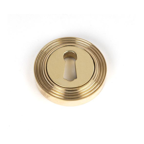 50748  53mm  Polished Brass  From The Anvil Round Escutcheon [Beehive]
