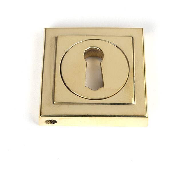 50749  53mm  Polished Brass  From The Anvil Round Escutcheon [Square]