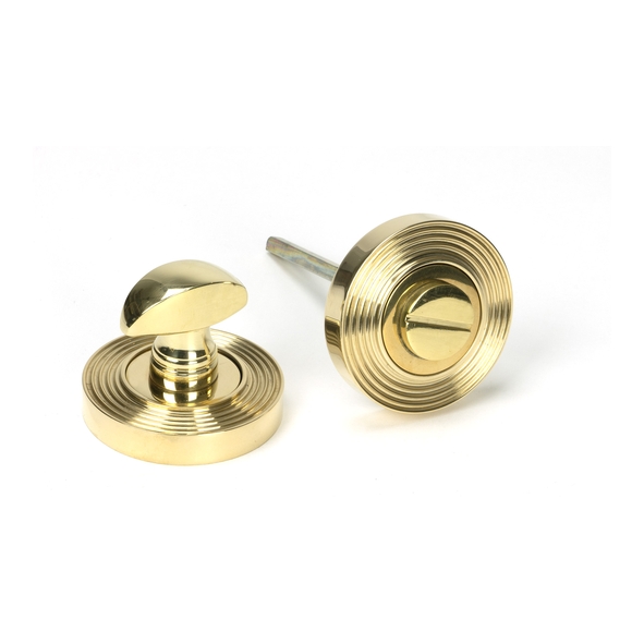 50752 � 53 x 8mm � Polished Brass � From The Anvil Round Thumbturn Set [Beehive]