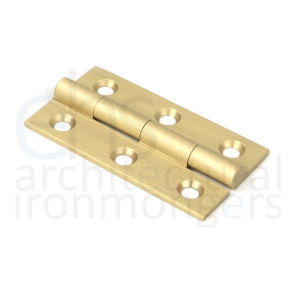 50915  50 x 28mm  Satin Brass  From The Anvil Butt Hinge [pair]