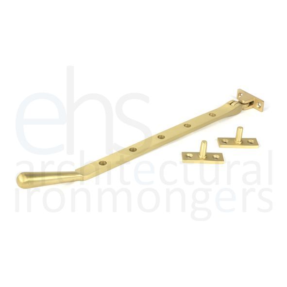 50928  335mm  Satin Brass  From The Anvil Newbury Casement Stay