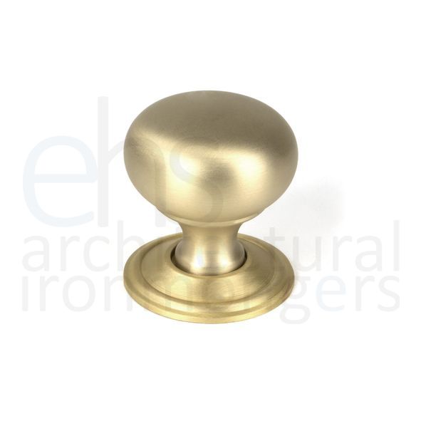 50929 • 32mm • Satin Brass • From The Anvil Mushroom Cabinet Knob