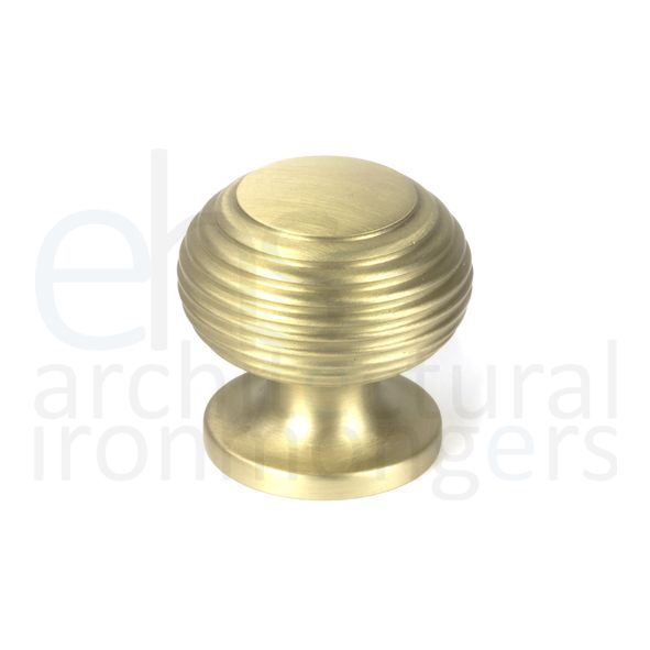 50931 • 30mm • Satin Brass • From The Anvil Beehive Cabinet Knob
