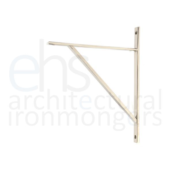 51161  314mm  Polished Nickel  From The Anvil Chalfont Shelf Bracket
