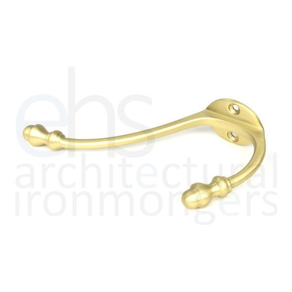 51302  44 x 38mm  Satin Brass  From The Anvil Hat & Coat Hook