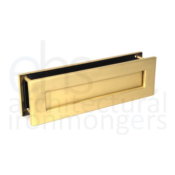 51308 • 315 x 92mm • Satin Brass • From The Anvil Traditional Letterbox