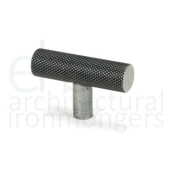51309 • 50mm • Pewter Patina • From The Anvil Brompton T-Bar Cabinet Knob
