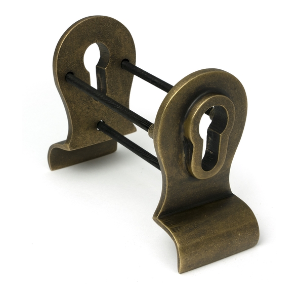 52164 � 90 x 50mm � Burnished Brass � From The Anvil Euro Door Pull [Back to Back]