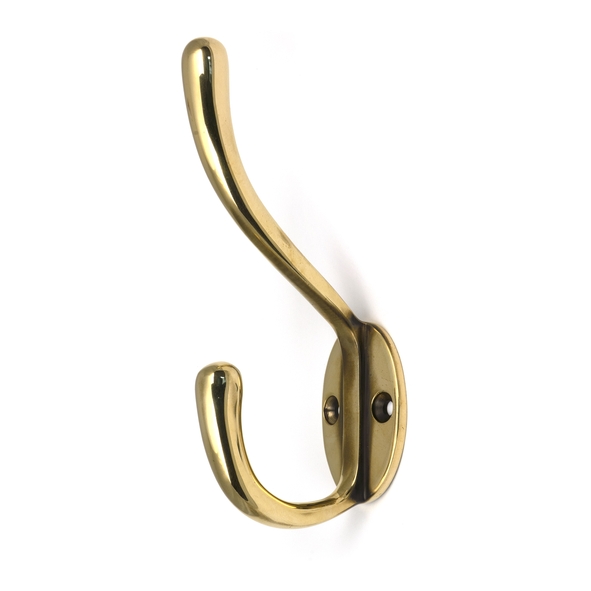 52218 � 135 x 54mm � Aged Brass � From The Anvil Newbury Hat & Coat Hook