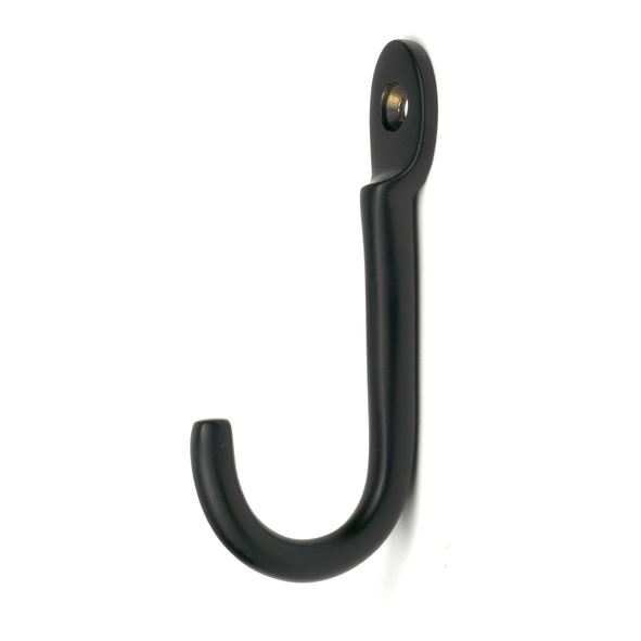 52227 � 80mm � Matt Black � From The Anvil Traditional Coat Hook