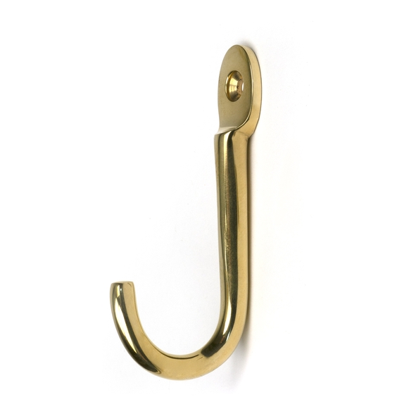 52229 � 80mm � Polished Brass � From The Anvil Traditional Coat Hook