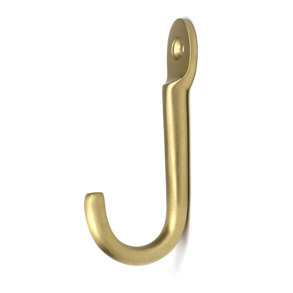 52233 � 80mm � Satin Brass � From The Anvil Traditional Coat Hook