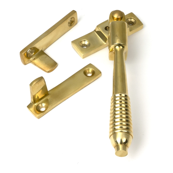 52320 � 149mm � Polished Brass � From The Anvil Night-Vent Locking Reeded Fastener