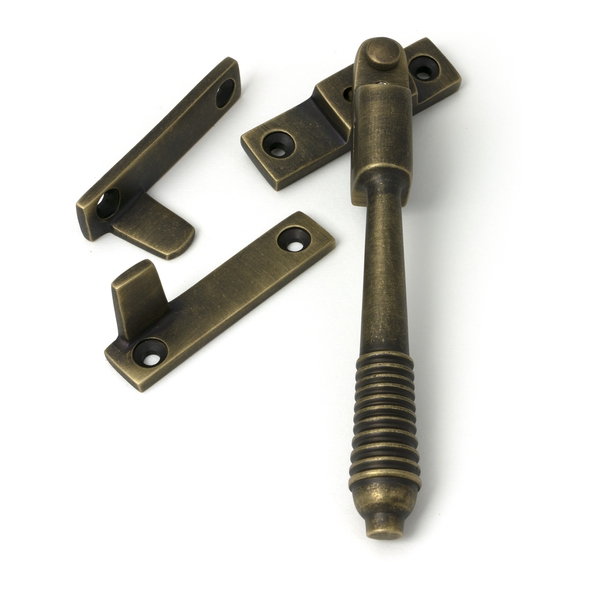 52321 � 149mm � Burnished Brass � From The Anvil Night-Vent Locking Reeded Fastener