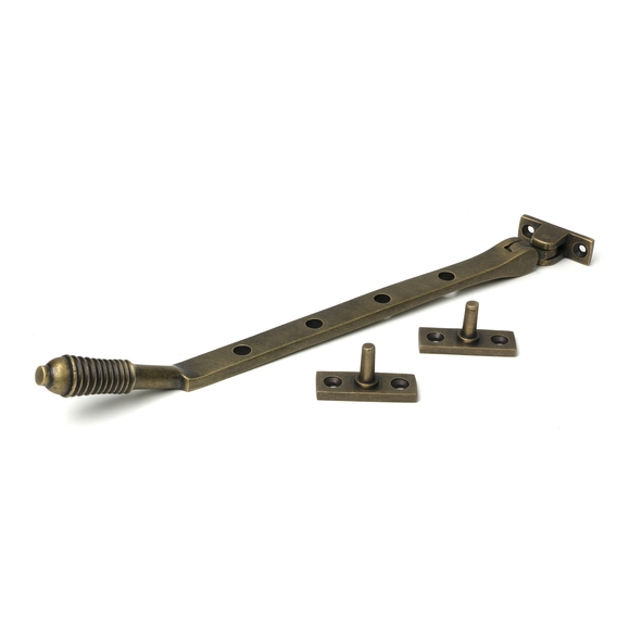 52330 � 296mm � Burnished Brass � From The Anvil Reeded Casement Stay