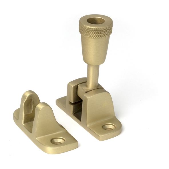 52345 � 55 x 21mm � Satin Brass � From The Anvil Brompton Brighton Fastener [Radiused]