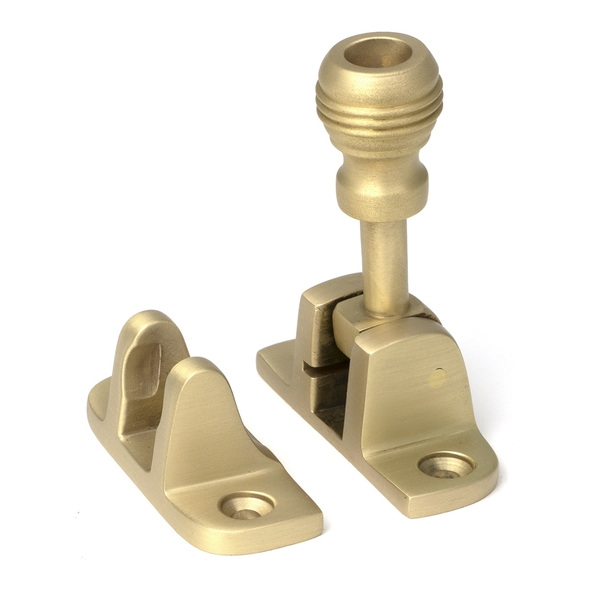 52346 � 55 x 21mm � Satin Brass � From The Anvil Prestbury Brighton Fastener [Radiused]