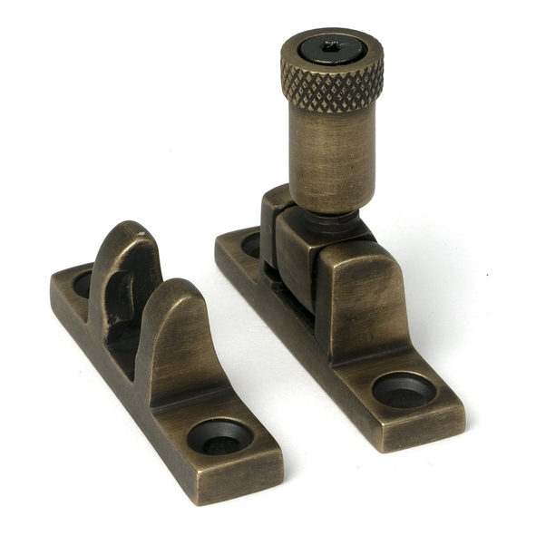 52349 � 55 x 14mm � Burnished Brass � From The Anvil Brompton Brighton Fastener - Narrow [Square]