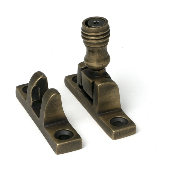 52350 � 55 x 14mm � Burnished Brass � From The Anvil Prestbury Brighton Fastener - Narrow [Square]