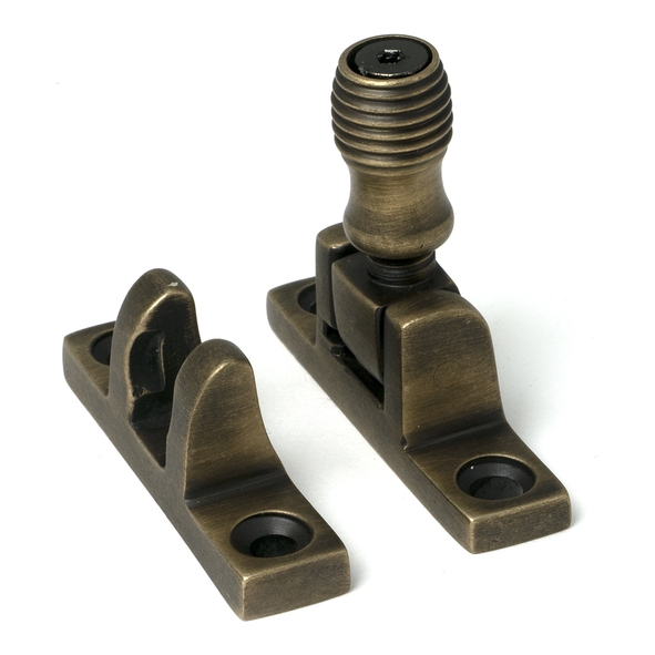 52351 � 55 x 14mm � Burnished Brass � From The Anvil Beehive Brighton Fastener - Narrow [Square]