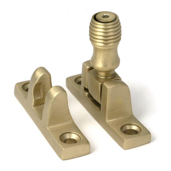 52355 � 55 x 14mm � Satin Brass � From The Anvil Beehive Brighton Fastener - Narrow [Square]