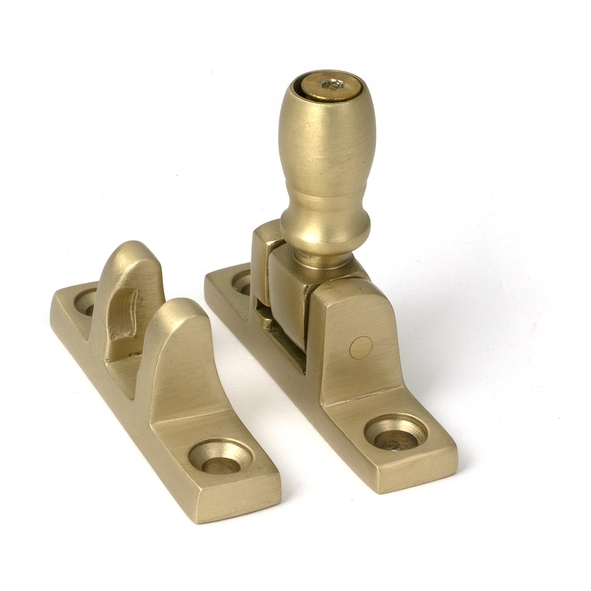 52356 � 55 x 14mm � Satin Brass � From The Anvil Mushroom Brighton Fastener - Narrow [Square]