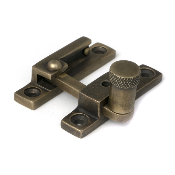 52357 � 64 x 13mm � Burnished Brass � From The Anvil Brompton Quadrant Fastener - Narrow