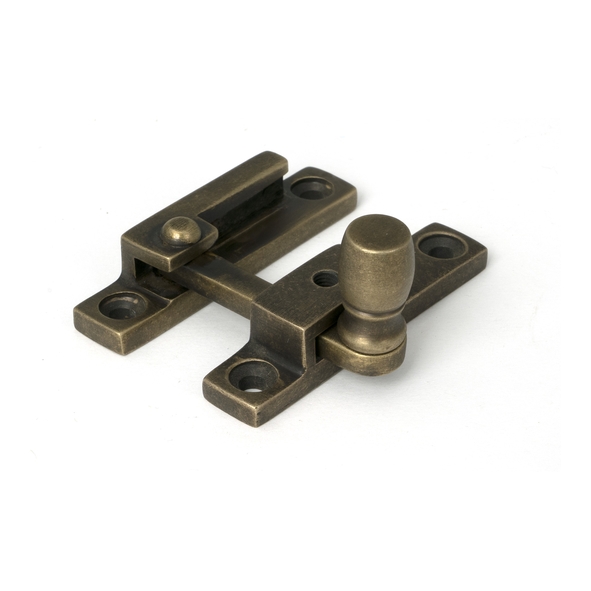 52360 � 64 x 13mm � Burnished Brass � From The Anvil Mushroom Quadrant Fastener - Narrow