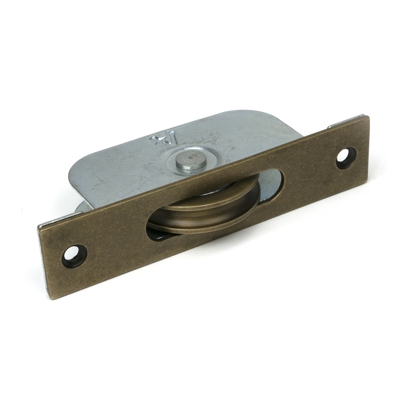 52386 � 119 x 26mm � Burnished Brass � From The Anvil Square Sash Pulley 75kg