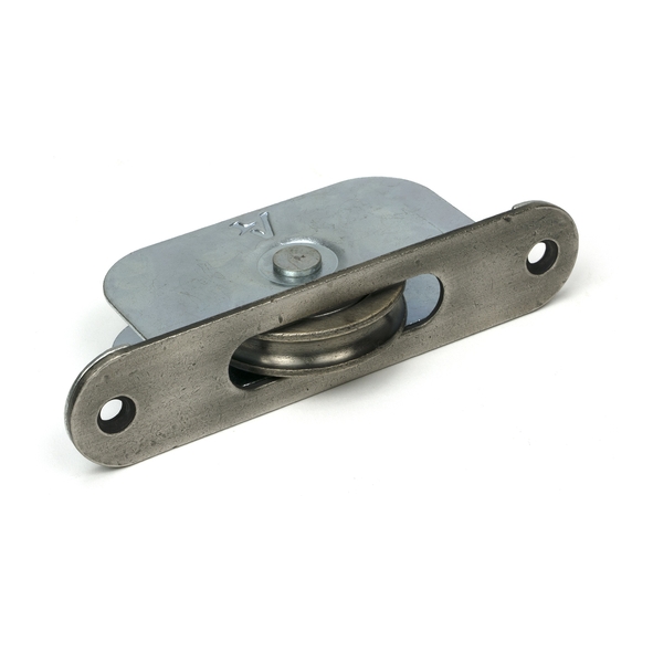 52392 � 119 x 26mm � Antique Pewter � From The Anvil Radiused Sash Pulley 75kg