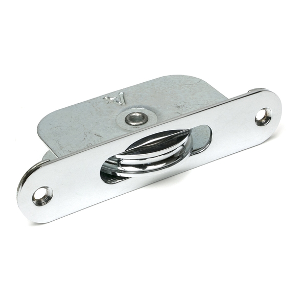 52394 � 119 x 26mm � Polished Chrome � From The Anvil Radiused Sash Pulley 75kg