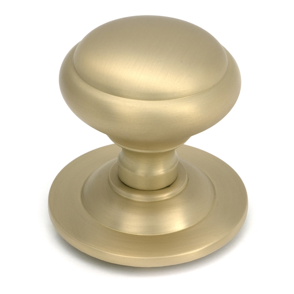 52405 � 73mm � Satin Brass � From The Anvil Round Centre Door Knob