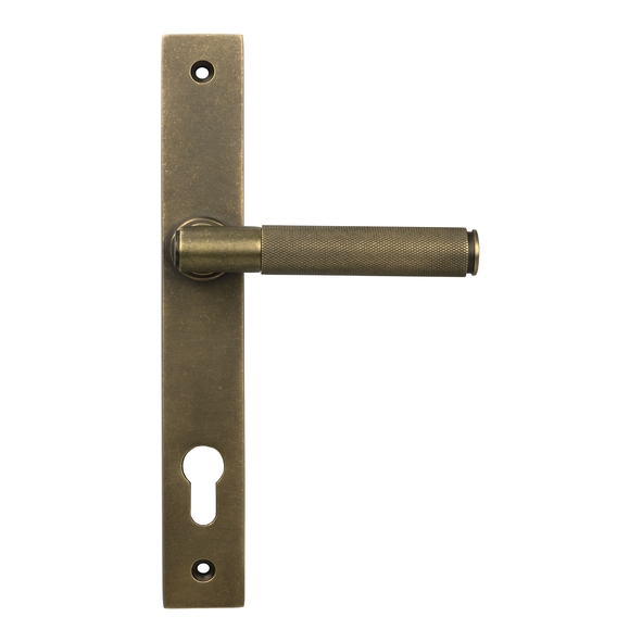 52415 � 242 x 36 x 13mm � Burnished Brass � From The Anvil Brompton Slim Espag Lock Set