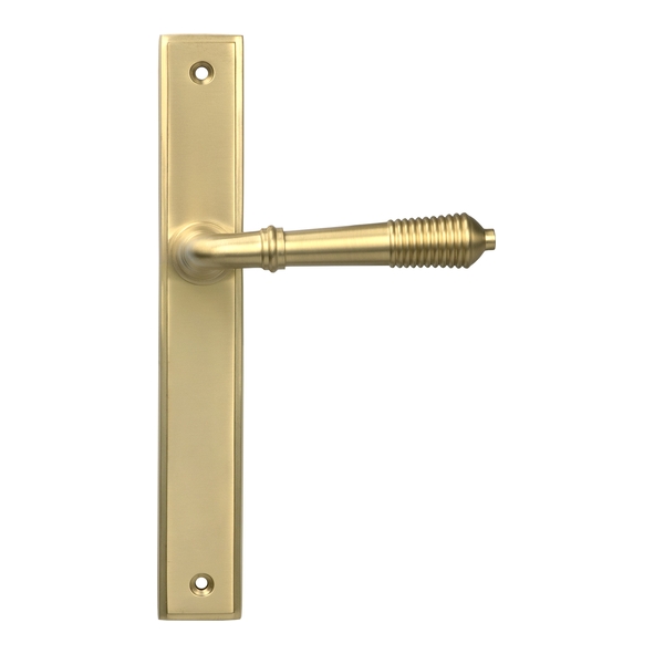 52427 � 244 x 36 x 13mm � Satin Brass � From The Anvil Reeded Slim Latch Set