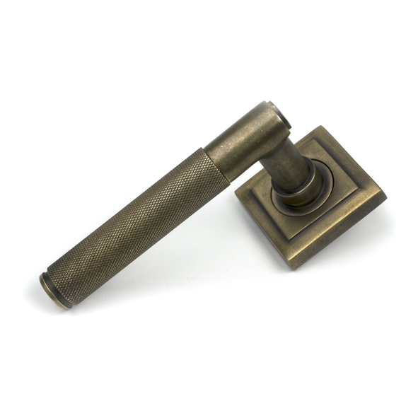 52436 � 53 x 53 x 8mm � Burnished Brass � From The Anvil Brompton Lever on Rose [Square]