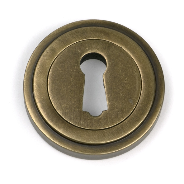 52444 � 53mm � Burnished Brass � From The Anvil Round Escutcheon [Art Deco]