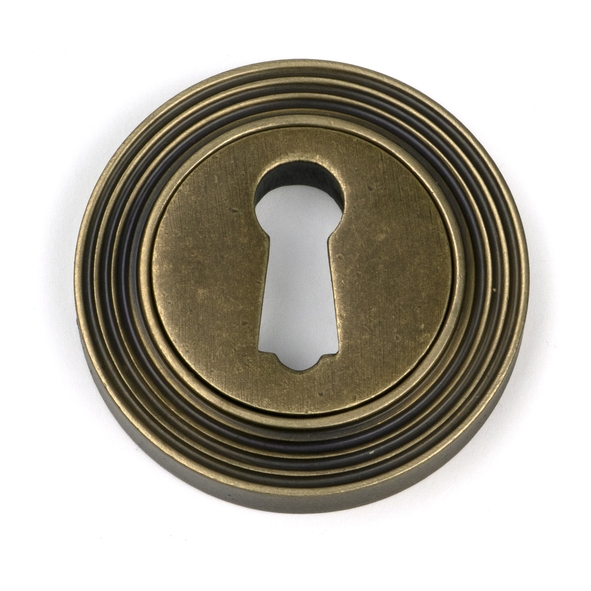 52445 � 53mm � Burnished Brass � From The Anvil Round Escutcheon [Beehive]