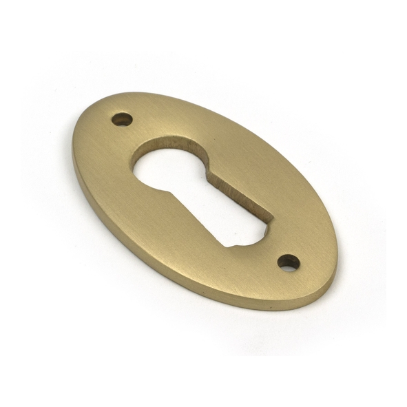 52456 � 51 x 31mm � Satin Brass � From The Anvil Oval Escutcheon