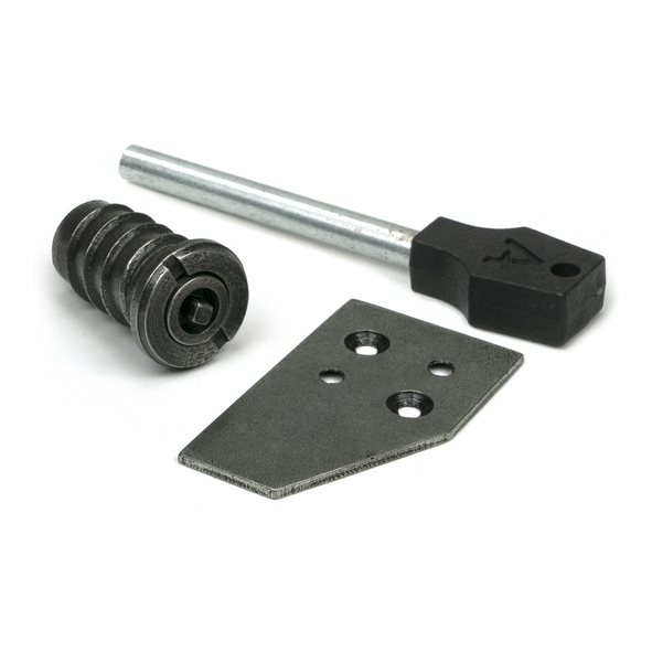 52473 � 28 x 16mm � Pewter � From The Anvil Keyed Flush Sash Stop