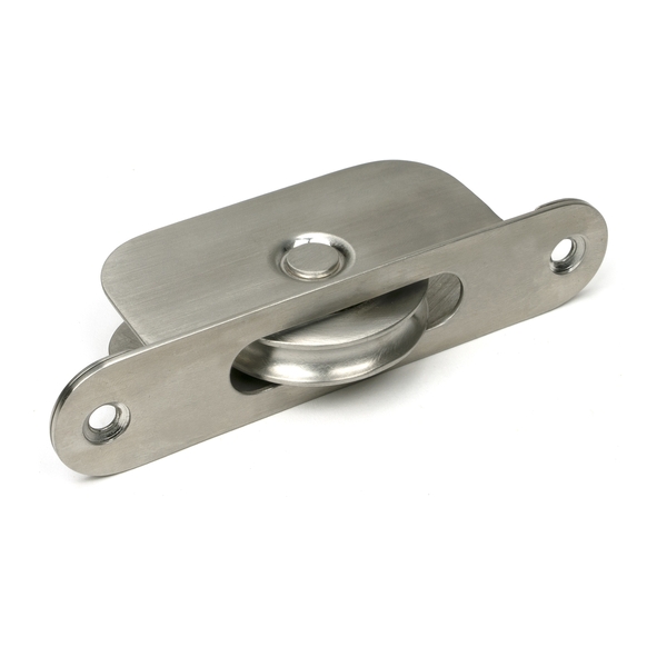 52485 � 119 x 26mm � Satin Stainless [316] � From The Anvil Radiused Sash Pulley 75kg
